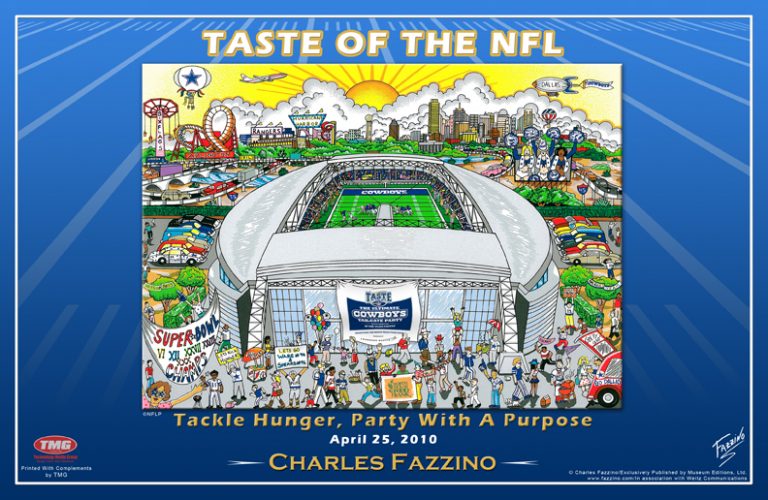 Charles Fazzino Named Official Artist Dallas Cowboys Taste of the NFL