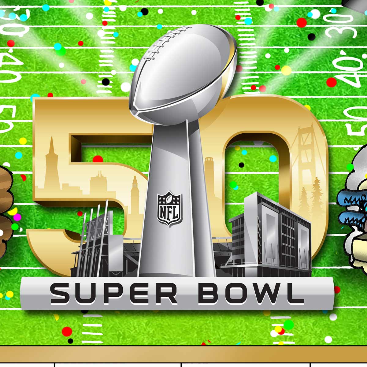 The Fazzino Super Bowl LI Art Collection