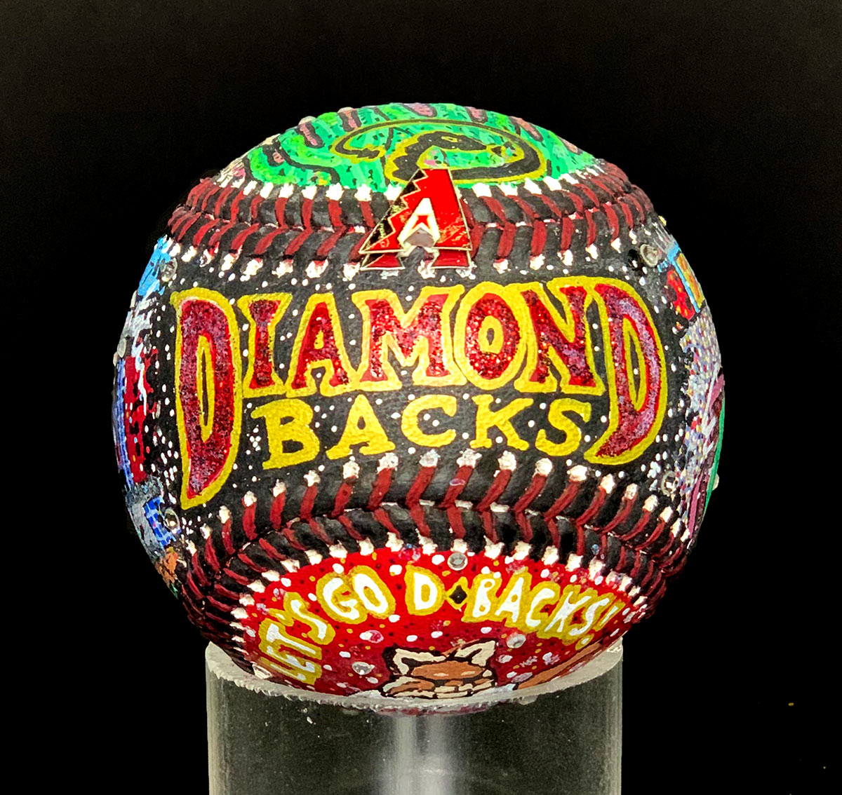 Arizona Diamondbacks HandPainted Baseballs Fazzino