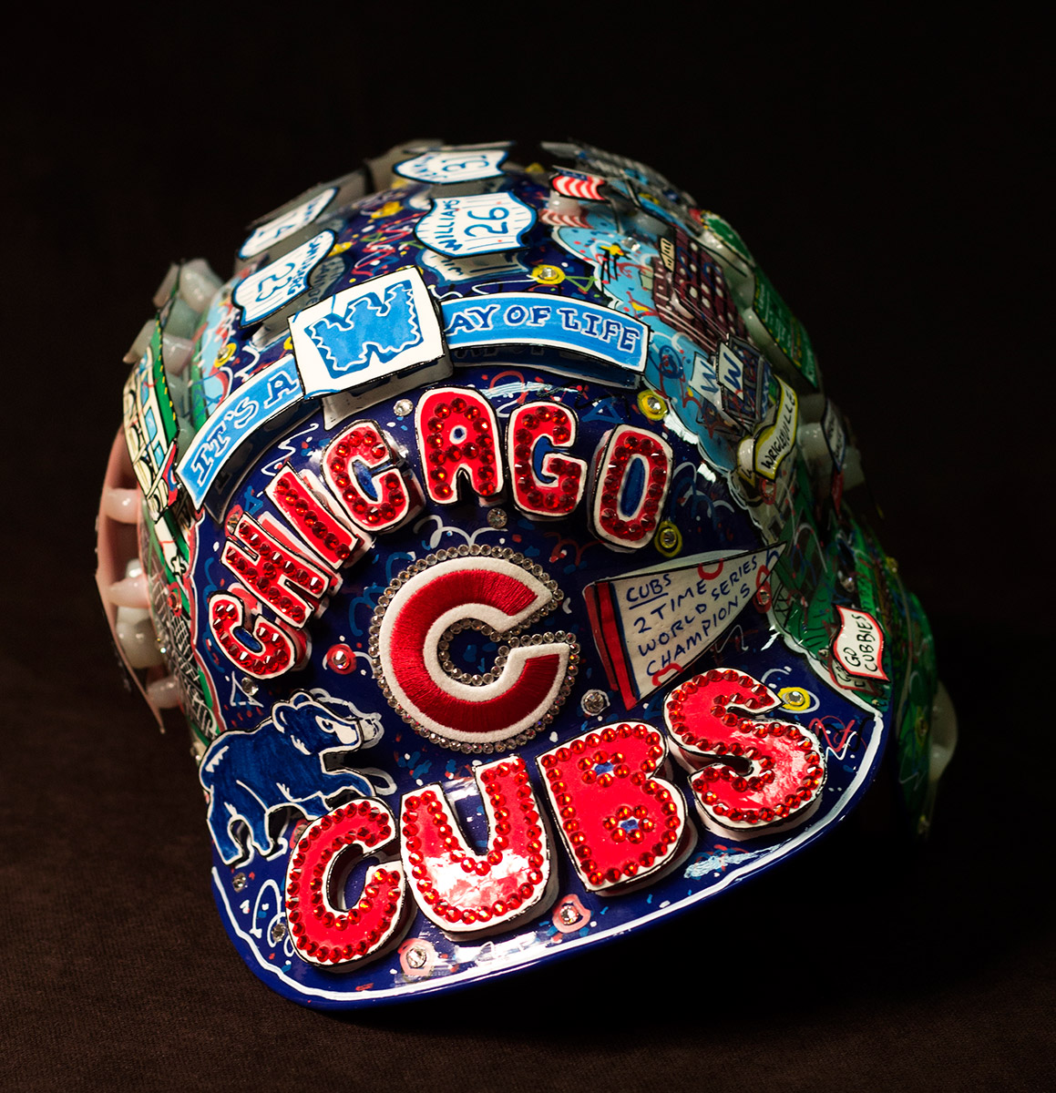 Chicago Cubs Hand-Painted Helmets | Fazzino
