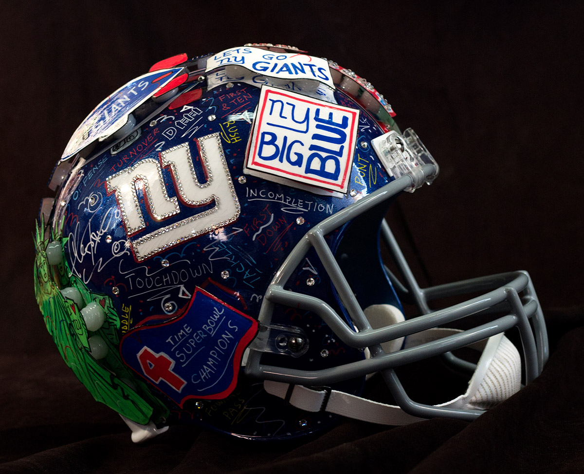 New York Giants Hand Painted Helmets Fazzino