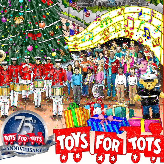 75 Years of Toys for Tots Fazzino